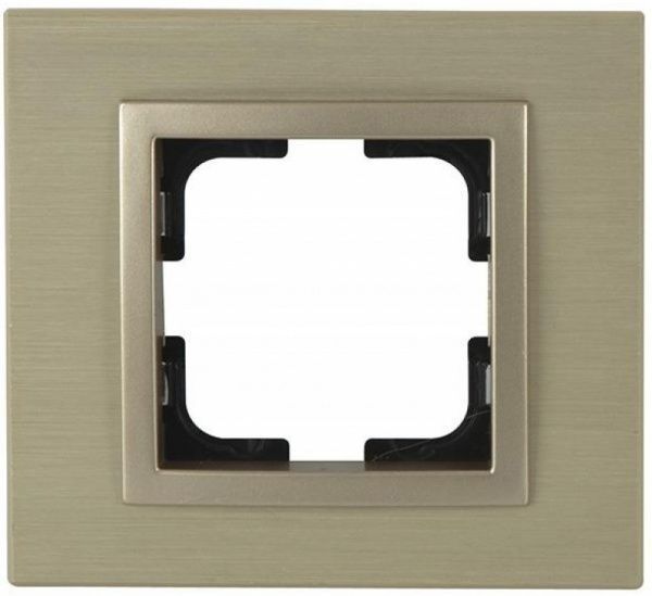 Рамка одномісна Mono Style Aluminium горизонтальна титан 107-830000-160