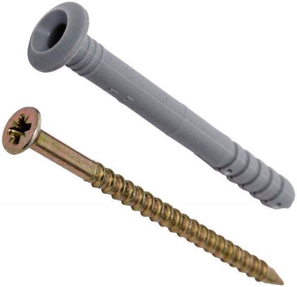 Дюбель ударный гриб 6x60 мм 18 шт. с воротником Expert Fix