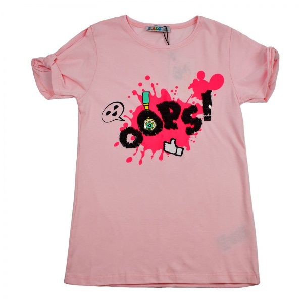 Футболка для девочки ALG OOPS! 720579 р.140 светло-розовый 