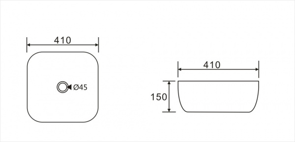 Умывальник Koller Pool ROUND RN-0410-WB