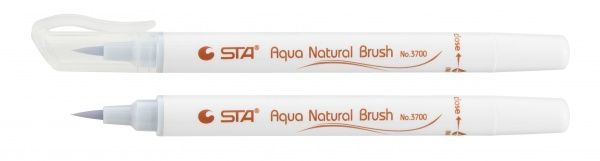 Маркер акварельный STA кисточка AQUA NATURAL BRUSH STA3700-25 бледно-синий 