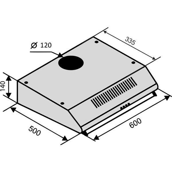 Вытяжка Ventolux Roma 60 WH