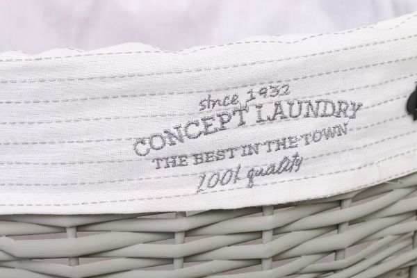 Корзинка плетеная Tony Bridge Basket с текстилем 44х30х48 см HQN20-4CD-2 