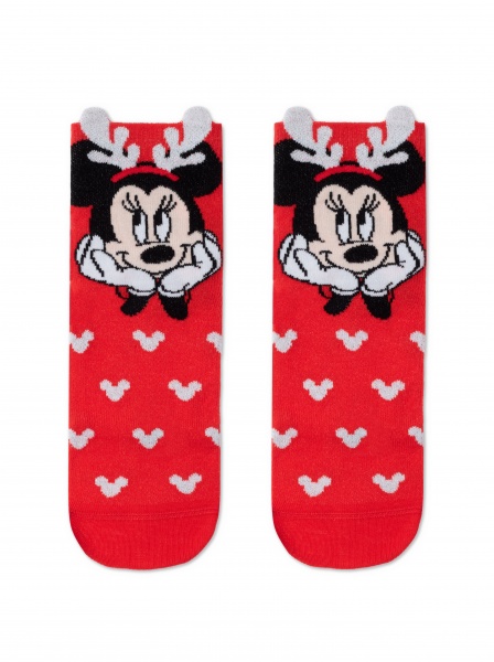 Носки детские унисекс Conte-Kids новогодние Disney 21С-66СПМ 646 р.16–18 красный 