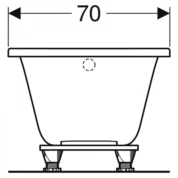 Ванна акрилова Geberit Selnova 554.281.01.1 150х70 см 