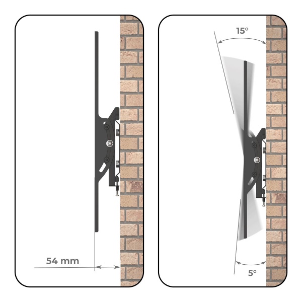 Крепление для телевизора HausMark STWA-44 наклонные 36