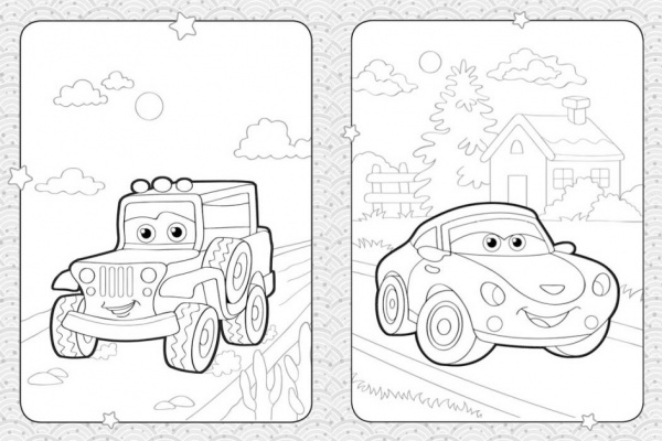 Раскраска «Кумедні машинки» 978-966-750-585-1