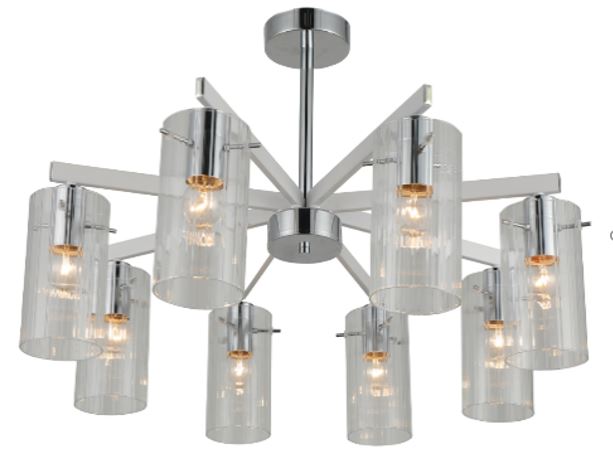 Люстра Sensio Nim 8x40 Вт E27 хром LS-74642/8S-E2740W