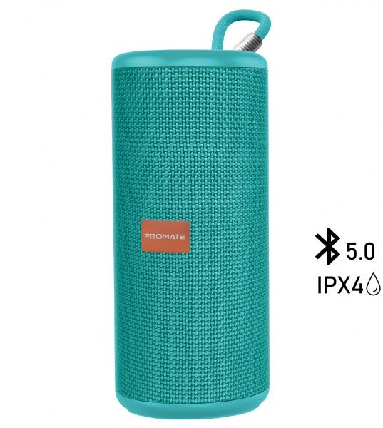 Портативная колонка Promate Pylon 10W IPX4 2.1 turquoise 