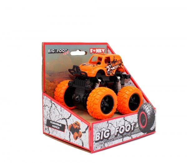 Позашляховик Funky Toys 4х4 інерційний трюковий помаранчевий 60004