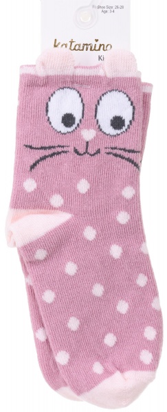Носки для девочек KATAMINO K21016 р.3-4 светло-розовый 