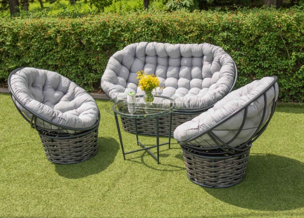 Комплект меблів розкладний Українські конструкції Мамасан сірий 