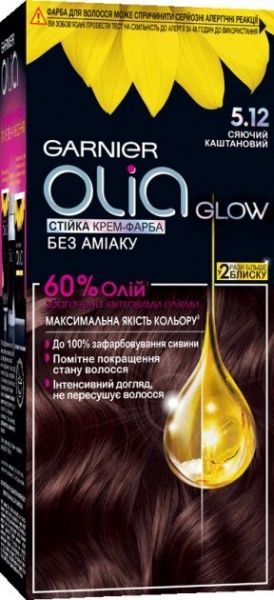 Фарба Garnier Olia 5.12 cяючий каштановий 112 мл