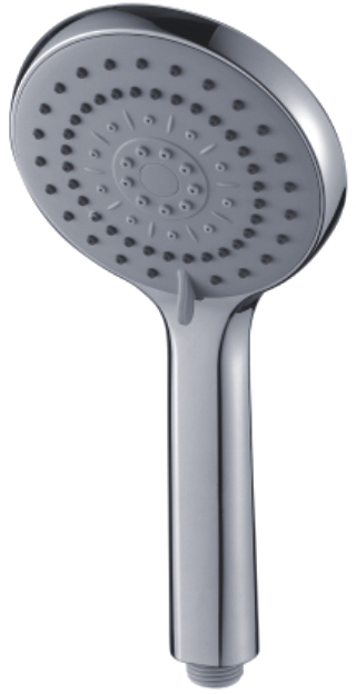 Ручний душ ScandiSPA 3 режими, дисковий перемикач, кругла форма хром/сірий