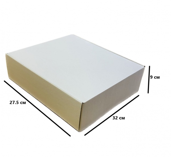 Гофроящик самосборный Т22 белый 320x275x90 мм