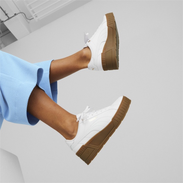 Кроссовки Puma KARMEN WEDGE PUMA WHITE-PUMA WHITE-GUM 39098505 р.37,5 белый