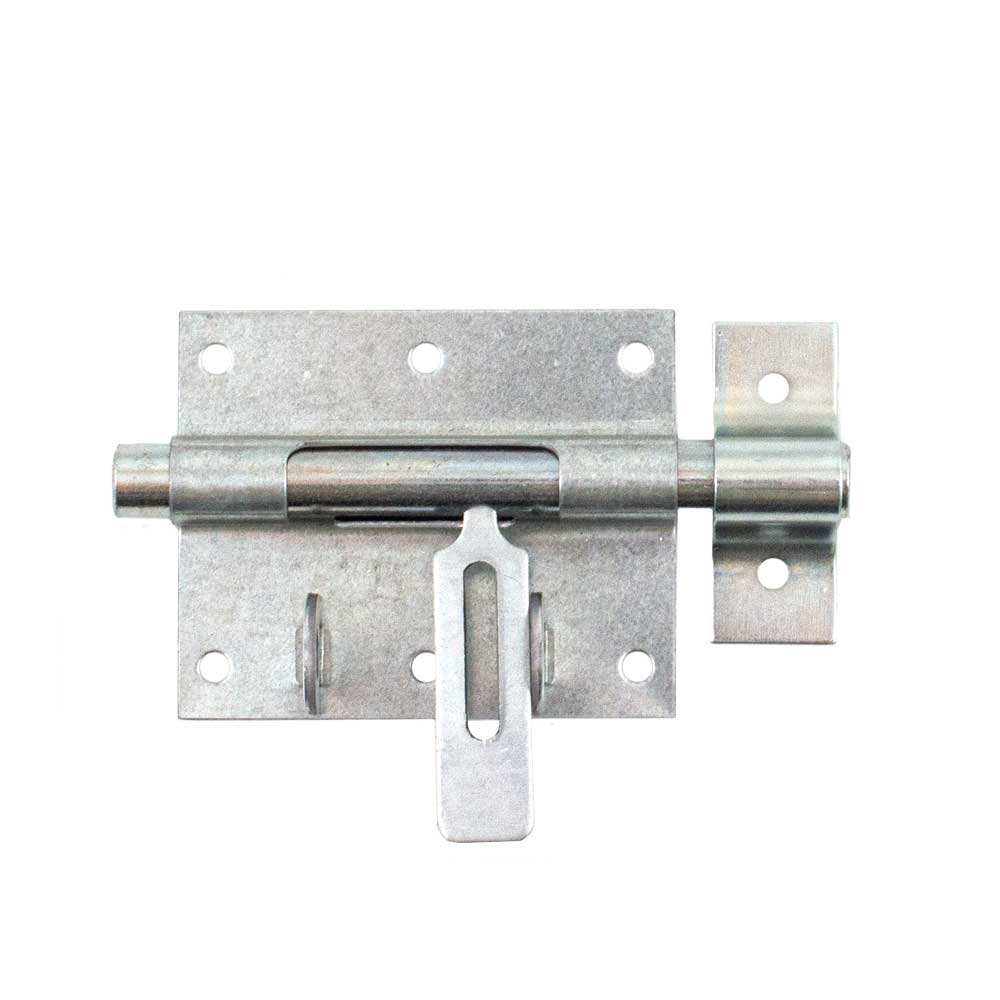 Шпінгалет під навісний замок накладний 120х85 мм 65505 цинк