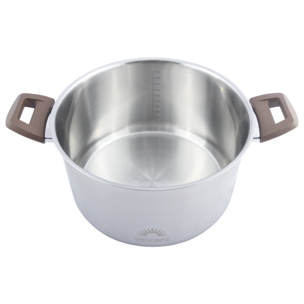 Кастрюля с крышкой Vincent 24 см 5,8 л VC-3186-24