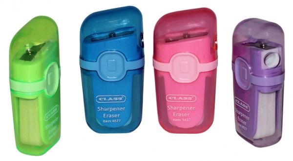 Точилка с контейнером и ластиком Splay цвет в ассортименте 4827 CLASS