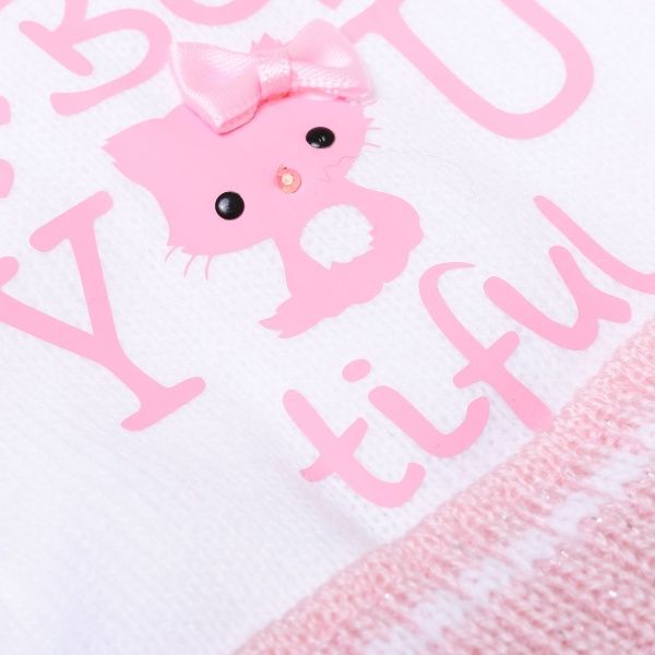 Шапочка детская для девочки Luna Kids р.36 светлая пудра 2146 