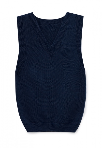 Жилет дитячий для хлопчика ART KNIT 1707 (127) р.128 темно-синій 