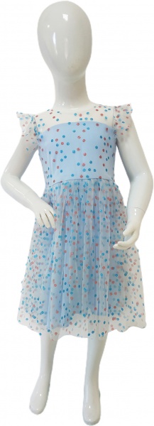 Сукня Mevis з фатином р.116 блакитний 