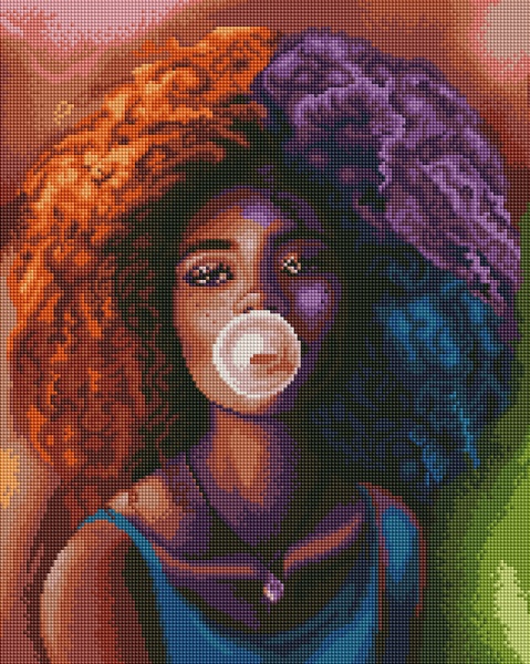 Алмазна мозаїка В стилі хуба-буба 40x50 см DBS0023 Brushme 