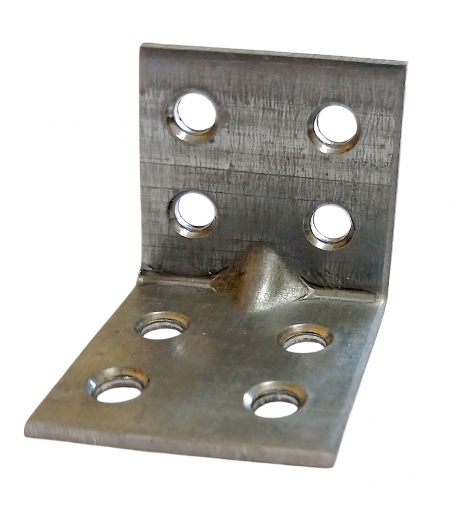 Кутник перфорований Профсталь рівносторонній 30x30x30 мм 2 мм 1 шт. білий цинк