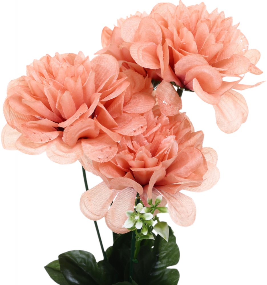 Букет георгин искусственный 5 цветков фиолетовый 29 см