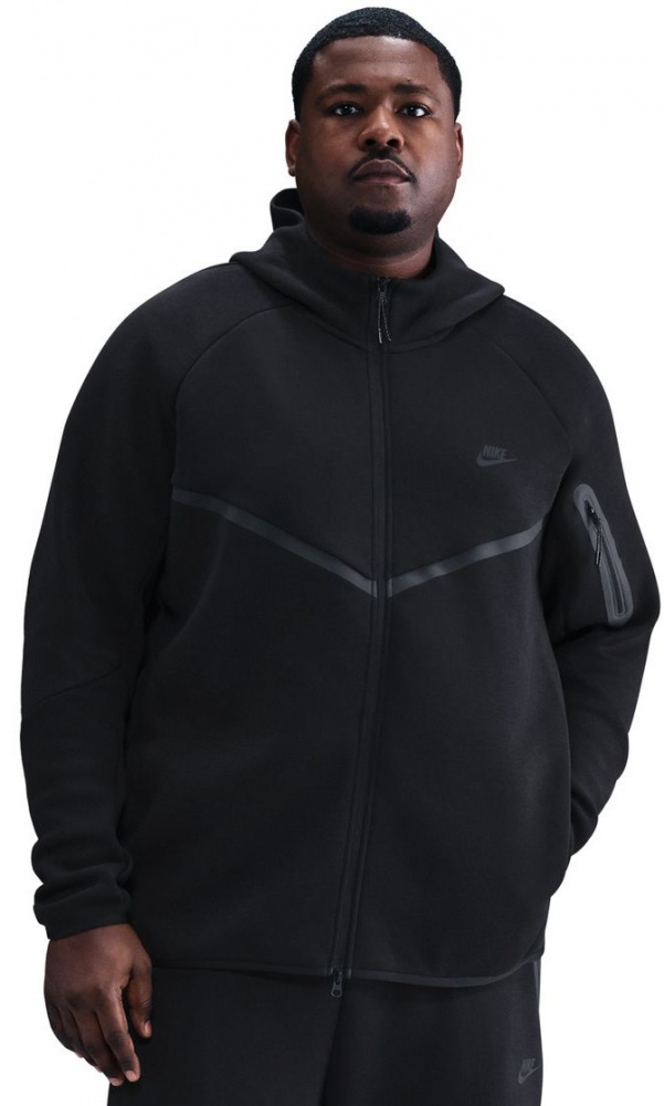 Джемпер Nike M NK TCH FLC FZ WR Hoodie HV0949-010 р.M черный
