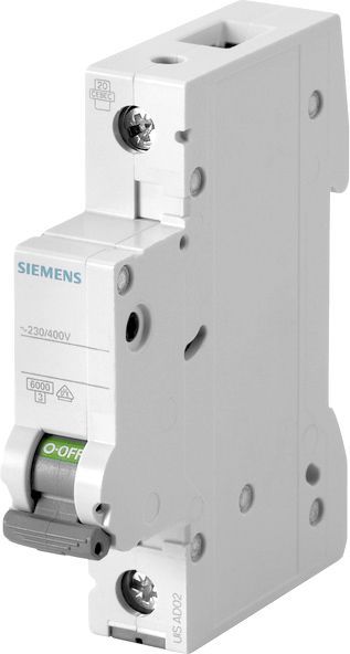 Автоматический выключатель Siemens 1p C 20A 6кА 230/400V 5SL6120-7