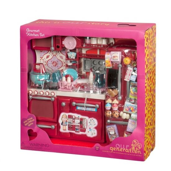 Лялькова кухня Our Generation 94 аксесуари червона BD37086Z