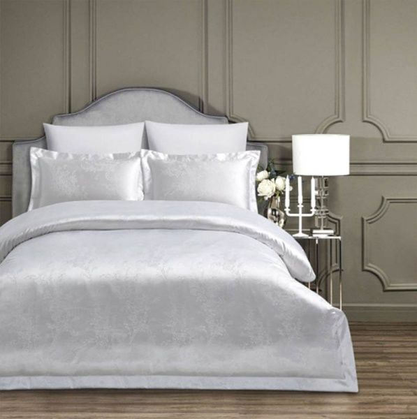 Комплект постельного белья евро белый Domikus 