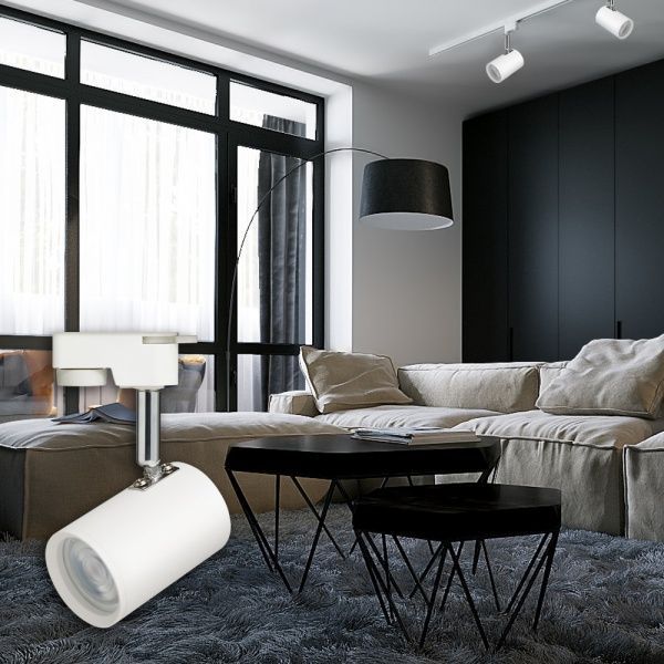 Трековый прожектор LightMaster MLT200 MR16/GU10 белый 