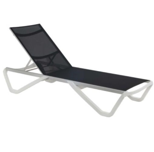 Шезлонг Papatya Wave антрацит 71,5x191 см 