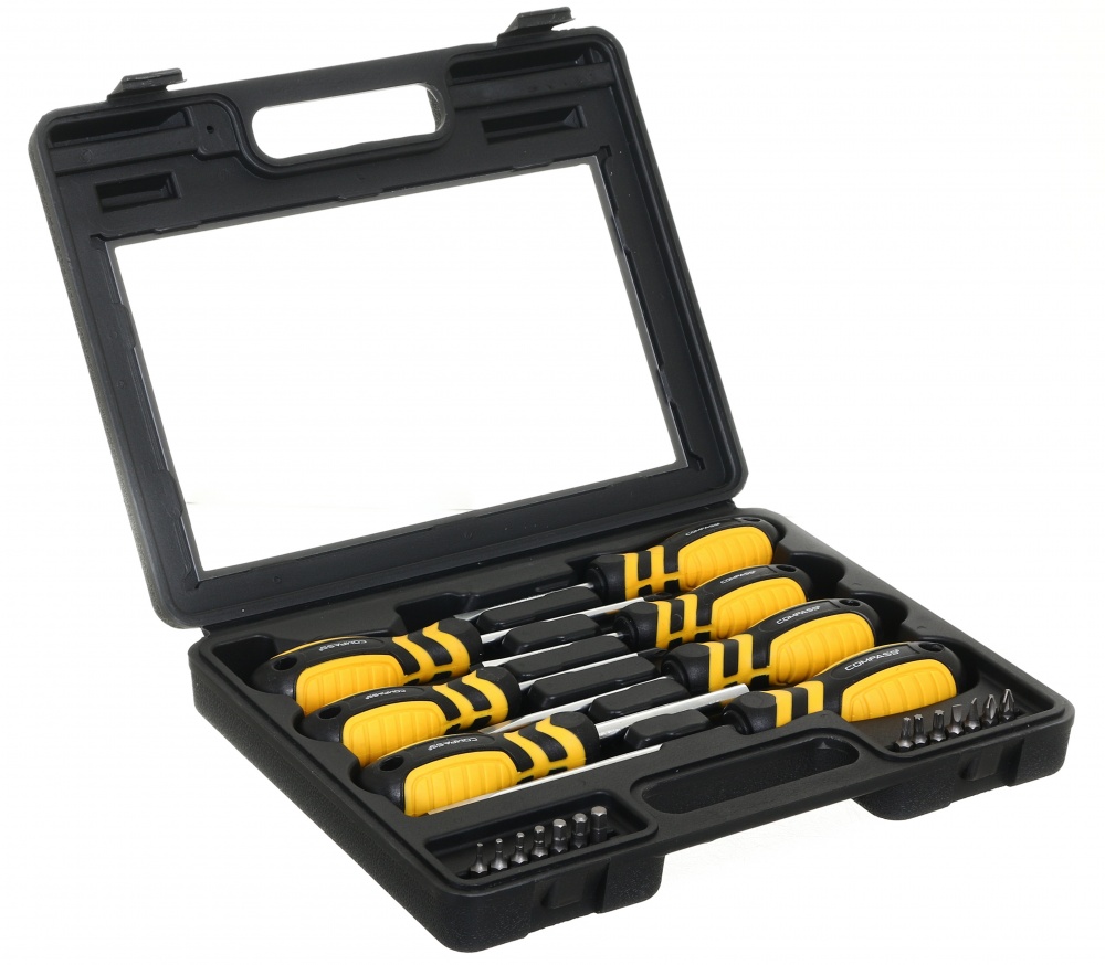 Набор отверток и головок Compass в кейсе 21 предмет EL-CP-21