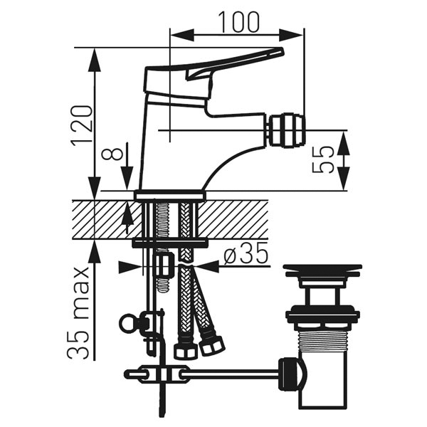 Смеситель для биде Ferro BDC6
