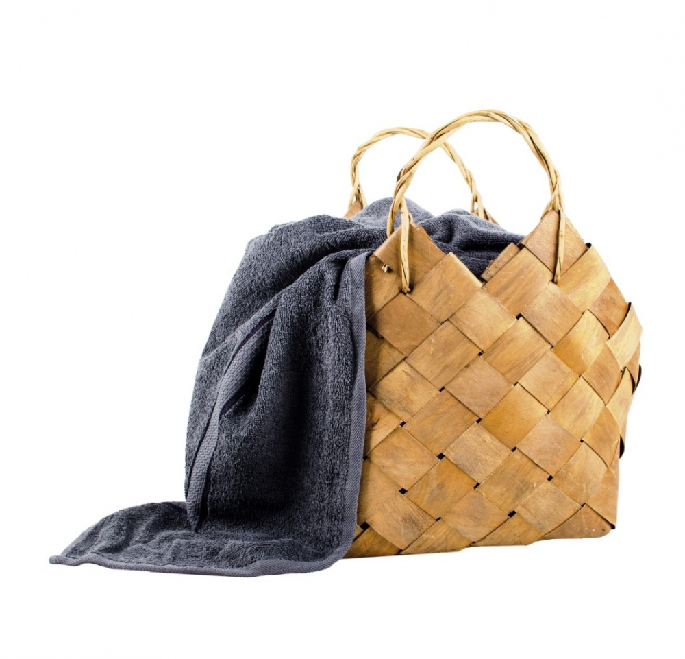 Простынь махровая 150x200 см темно-серый ТЕКС