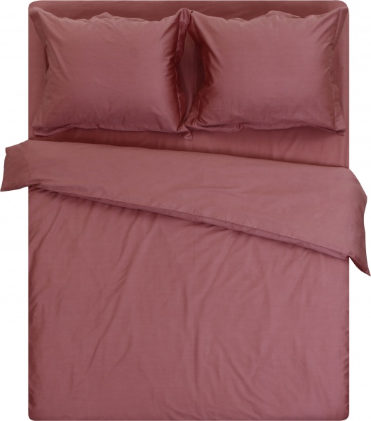 Комплект постільної білизни євро теракот Homeline 