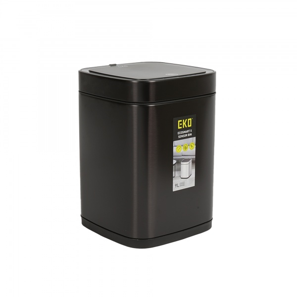 Ведро для мусора Eko сенсорное ECOSMART X 9 л чорное