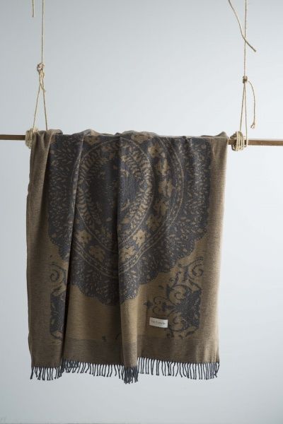 Плед Rosiers 130x170 см коричневый Guy Laroche Paris 