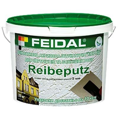 Штукатурка Feidal Reibeputz 2 мм Короед 25 кг