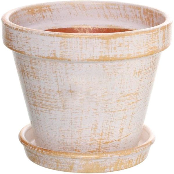 Горшок цветочный Надинкерамикс 13х12 см рябь бежевый