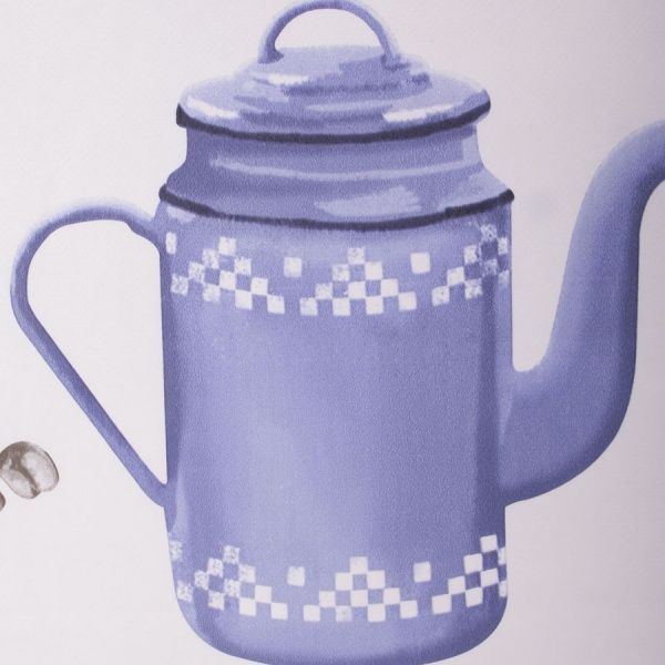 Скатерть Чайник 110x135 см белый с синим Dariana 