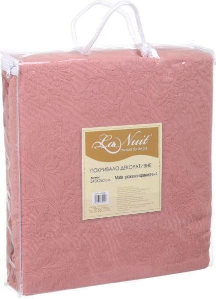 Покрывало Mate 240x260 см La Nuit серый с персиковым 