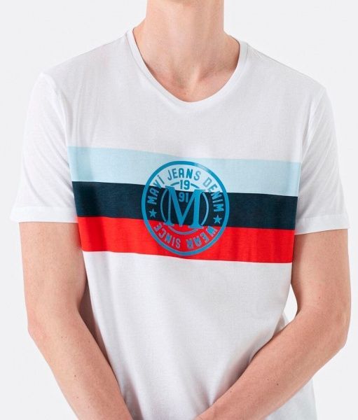 Футболка Mavi LOGO TEE WITH STRIPE PRINT 065929-620 S