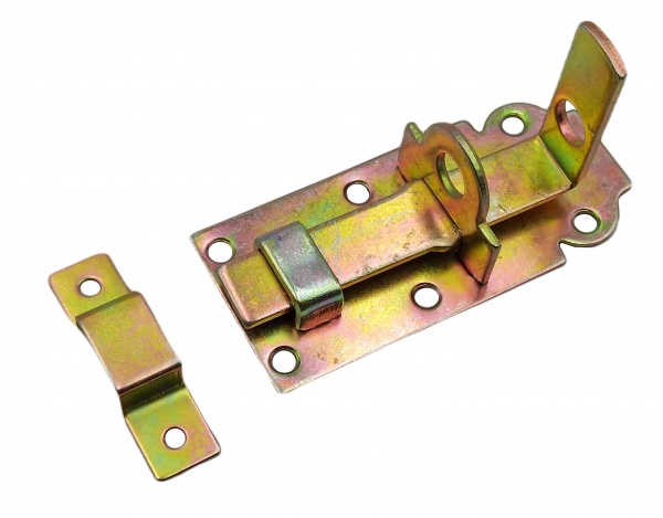 Засов накладная (WZP 100) Domax желтый