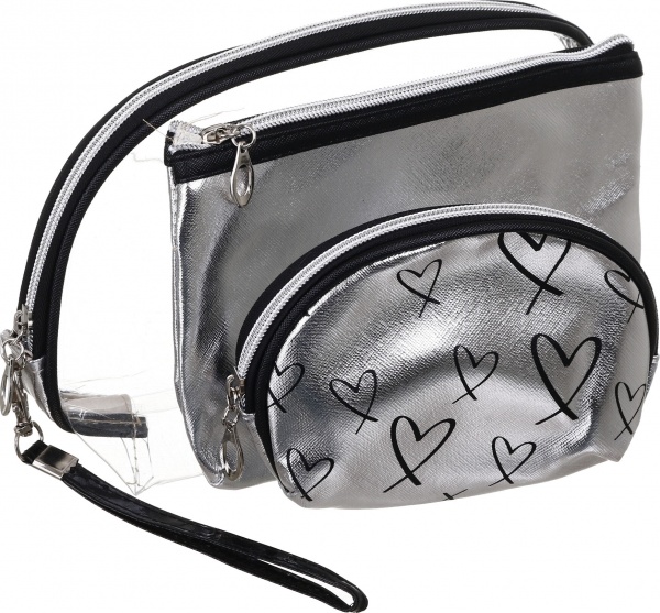 Набір косметичок 3 в 1 Shiny в асортименті