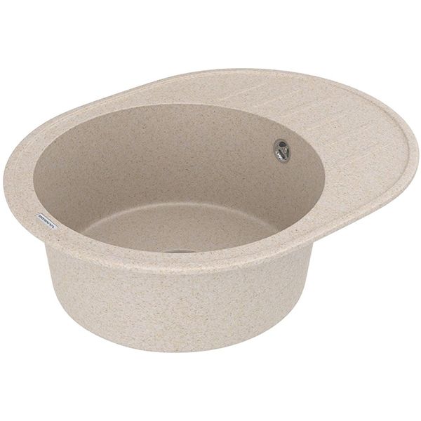 Круглая кухонная мойка Vankor Lira LMO 02.57 Beige