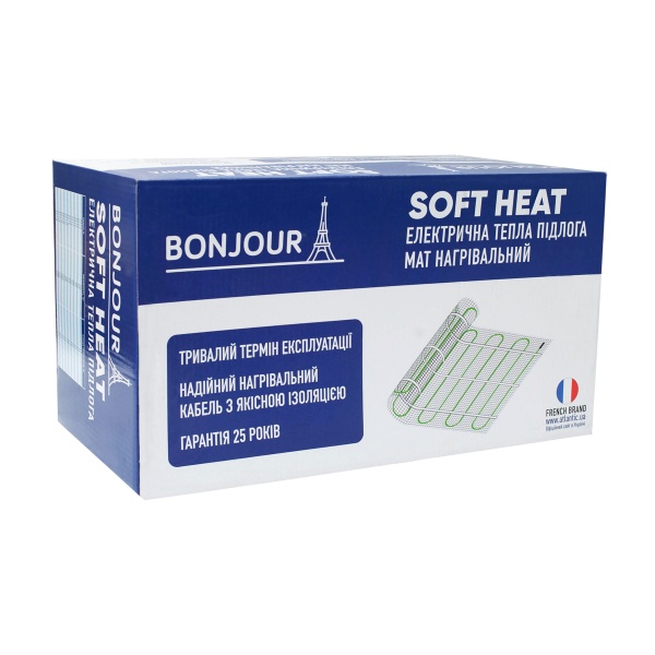 Нагрівальний мат Bonjour Soft Heat EcoPRO-1500-10.0/150 W/m2 з терморегулятором RTP